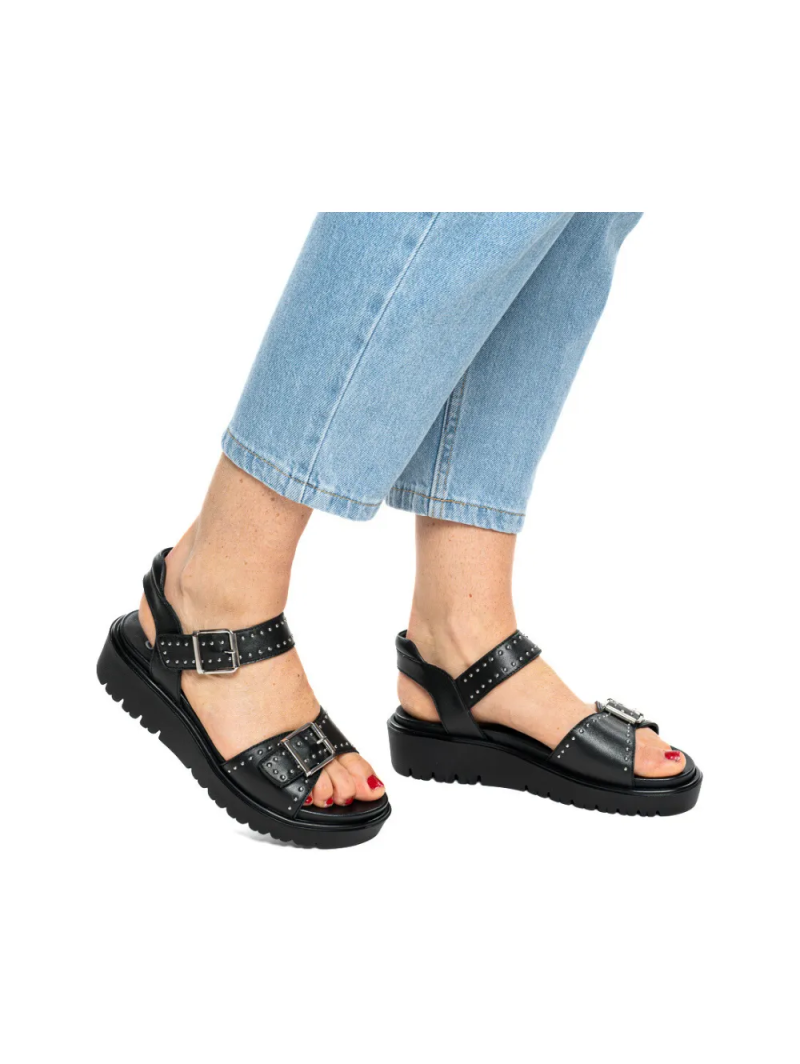 ARA dámské sandály na klínku kožené černé | 12-33517-01 Bilbao