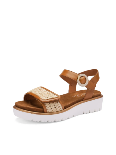 ARA dámské sandály na klínku kožené hnědé | 12-33519-09 Bilbao