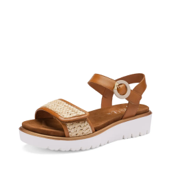 ARA dámské sandály na klínku kožené hnědé | 12-33519-09 Bilbao