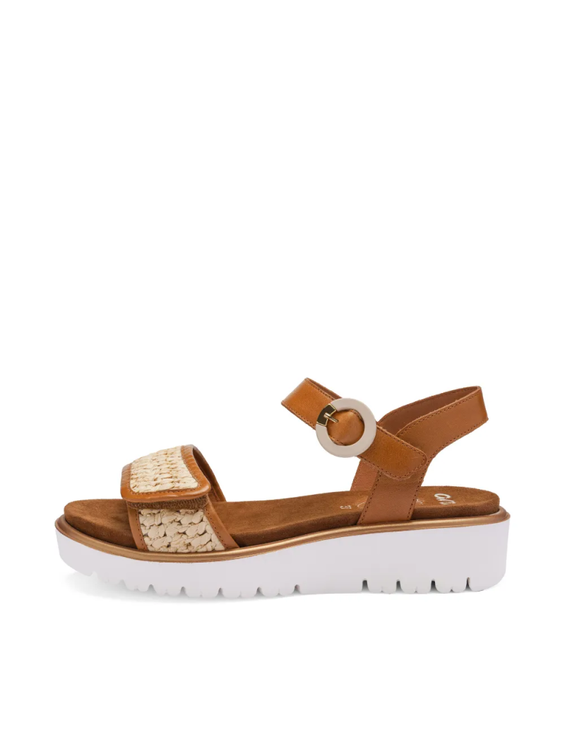 ARA dámské sandály na klínku kožené hnědé | 12-33519-09 Bilbao