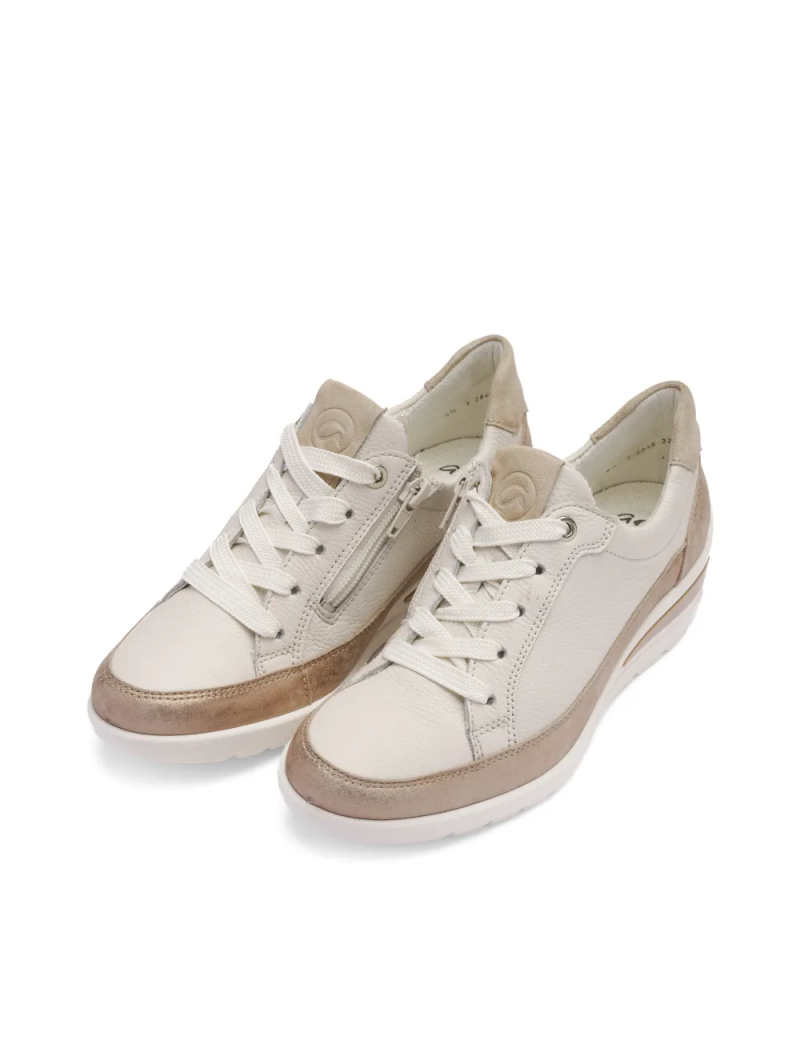 ARA dámské polobotky na klínku širší kožené bílé | 12-50601-09 Zürich