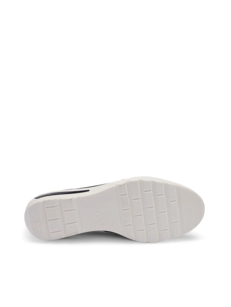 ARA dámské mokasíny na klínku širší kožené modré | 12-50630-02 Zürich