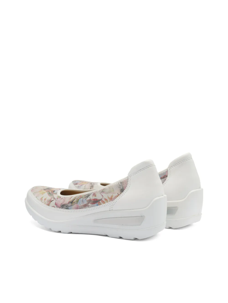 ARA dámské baleríny na klínku širší kožené bílé | 12-50664-24 Zürich