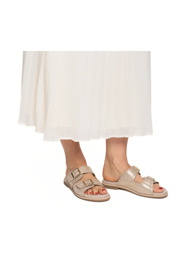 ARA dámské pantofle kožené béžové | 12-53608-05 Elba