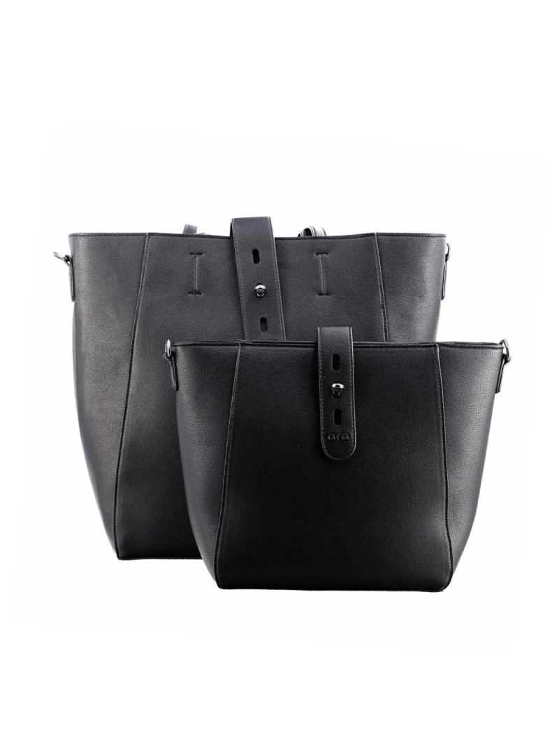 ARA dámská kabelka 2v1 černá | 16-22204-50
